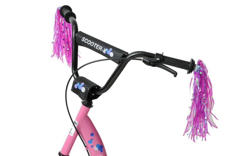 Handlebar Tassels Pink Purple With Beads